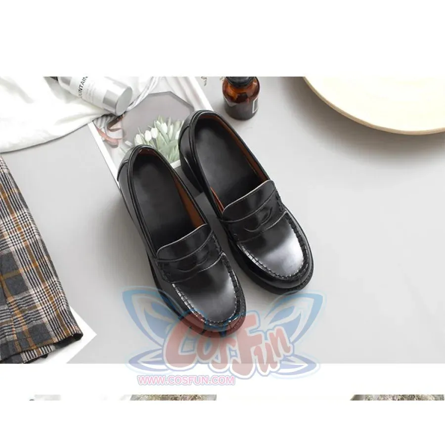 JK Campus Faux Leather Heeled Shoes J40566