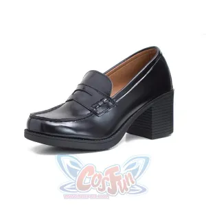 JK Campus Faux Leather Heeled Shoes J40566