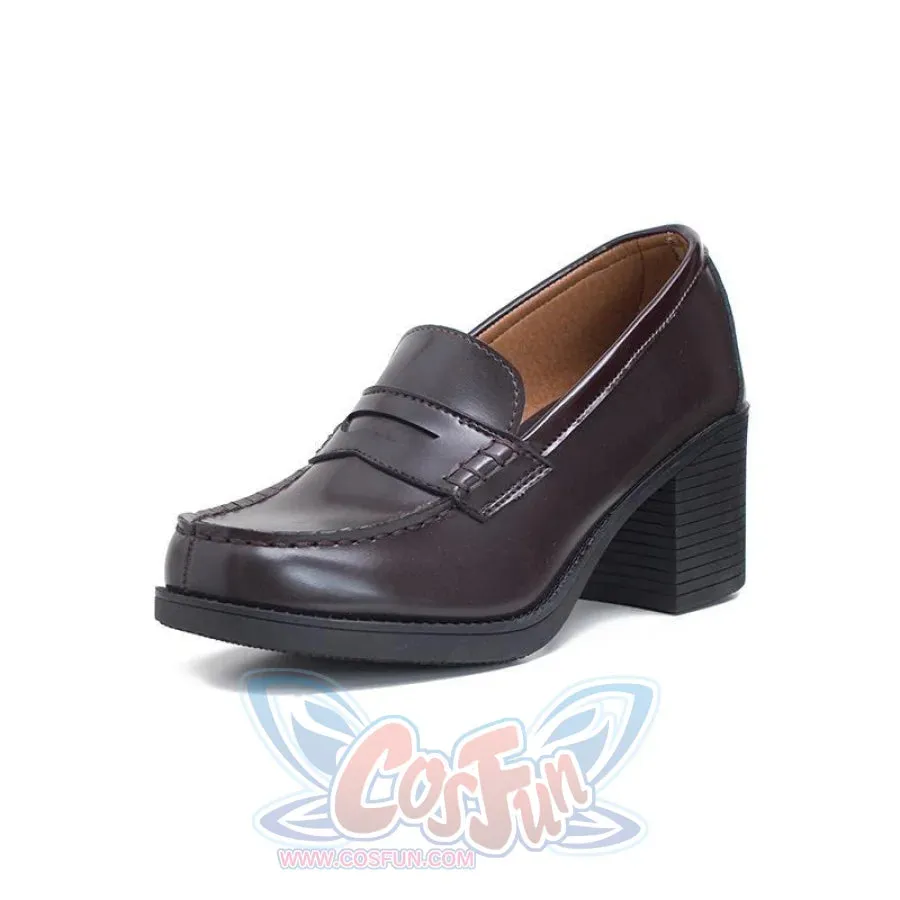 JK Campus Faux Leather Heeled Shoes J40566