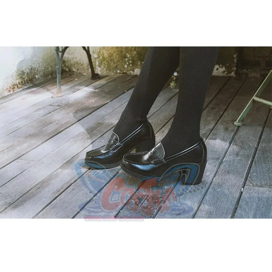 JK Campus Faux Leather Heeled Shoes J40566
