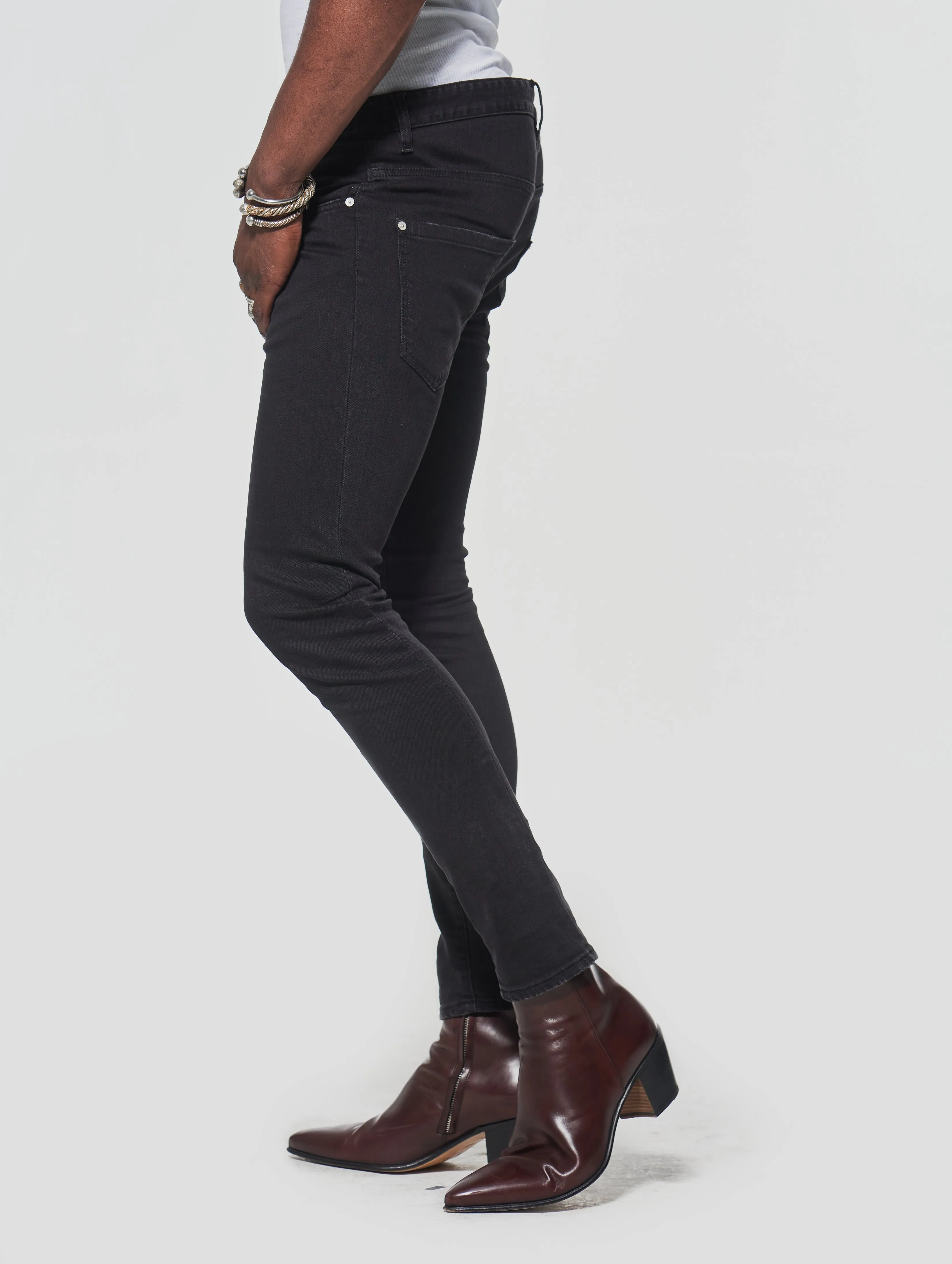 JOHNNY SKINNY JEANS IN BLACK - Man