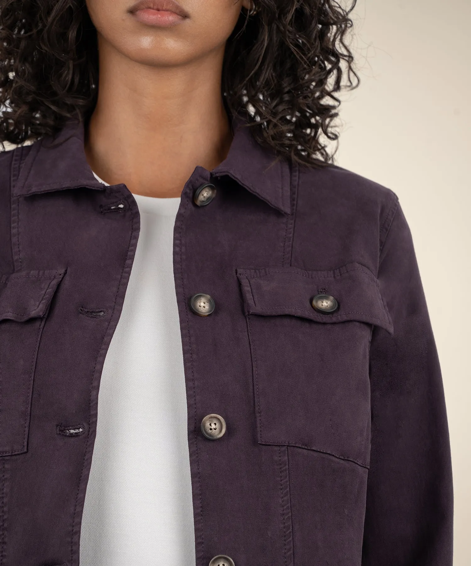 Josalyn Twill Trucker Jacket - FINAL SALE