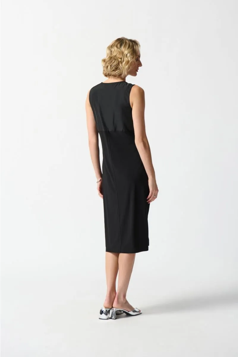 Joseph Ribkoff V-Neck Sleeveless Midi Cocoon Dress 242161