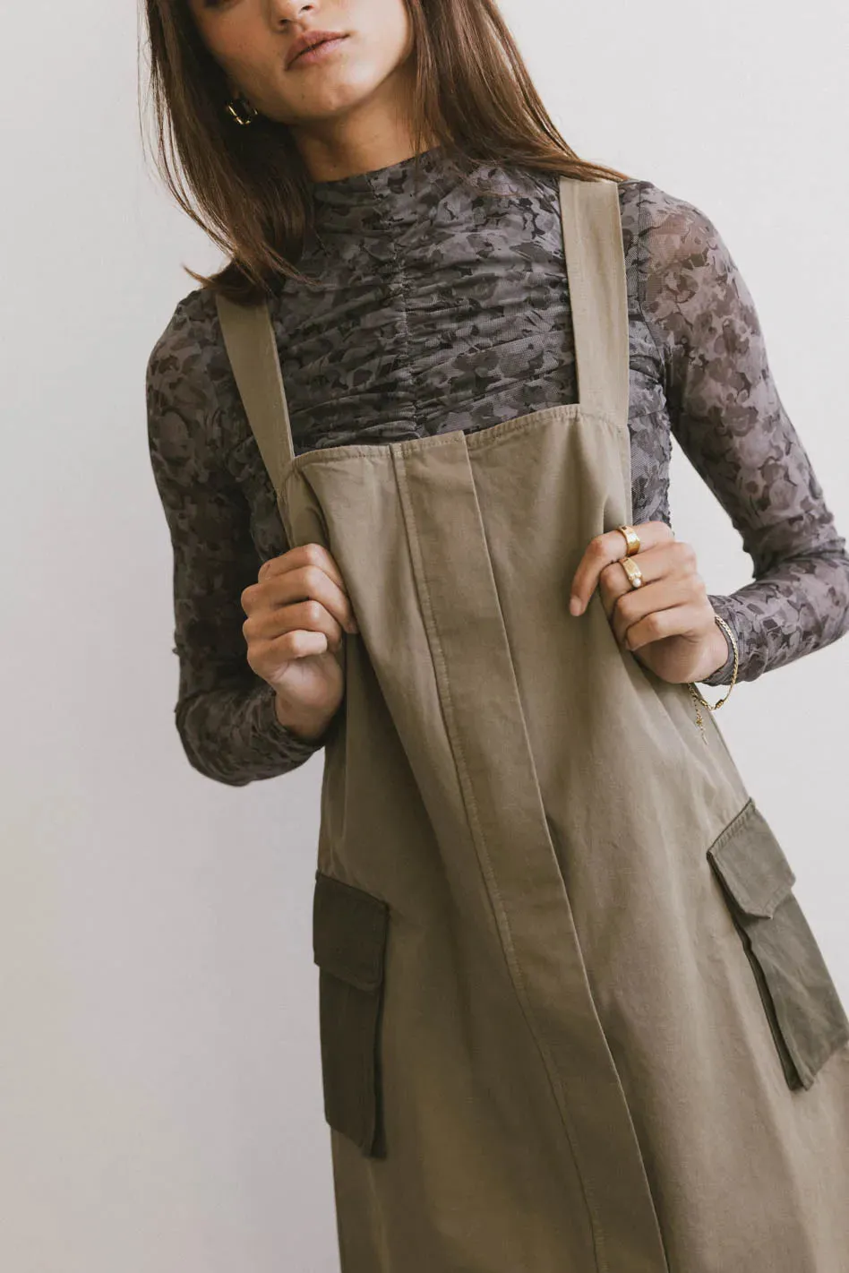 Jovi Cargo Overall Dress