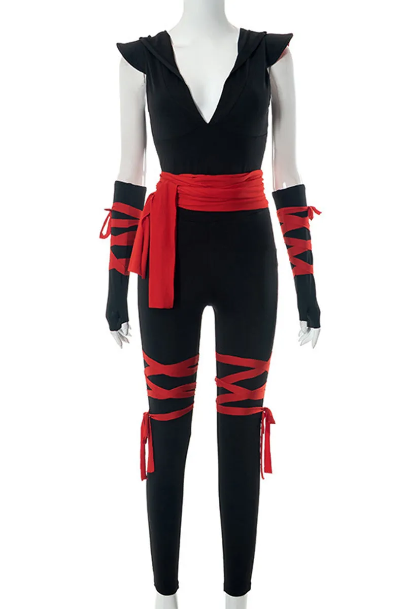 JS3262 Hoodie Sleeveless Jumpsuits