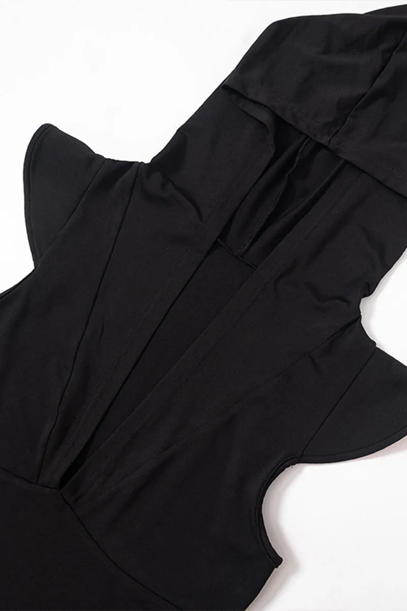 JS3262 Hoodie Sleeveless Jumpsuits