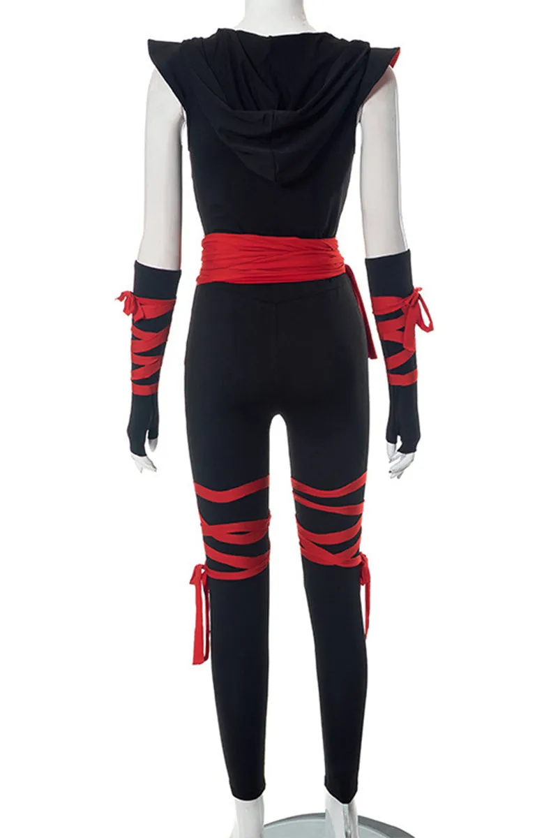 JS3262 Hoodie Sleeveless Jumpsuits