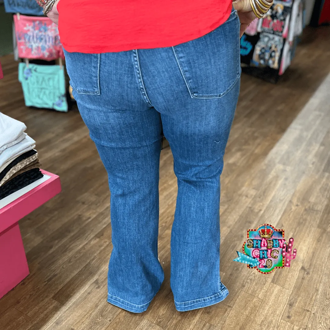 Judy Blue Tummy Control High Waist Slim Bootcut Jeans