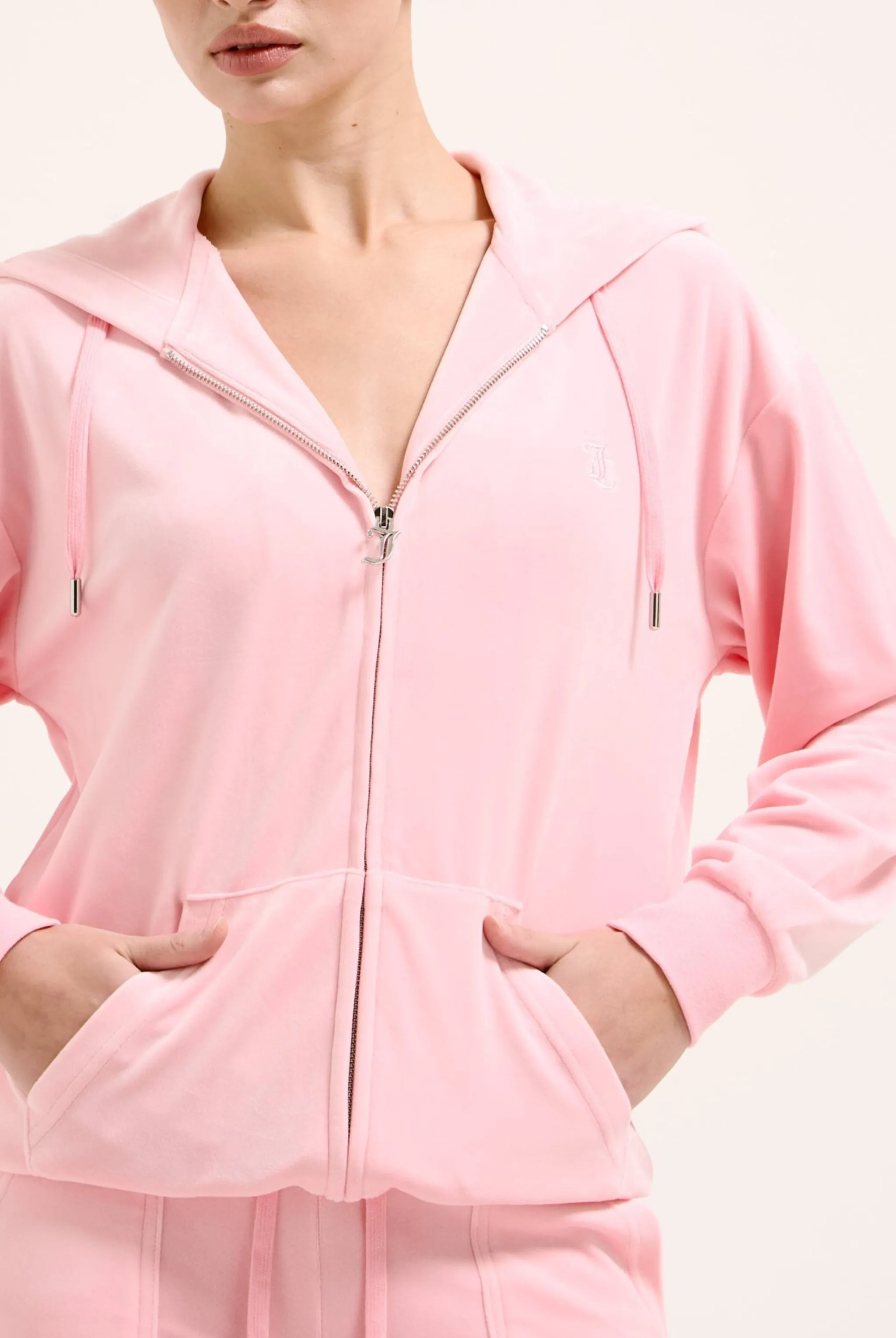 JUICY PINK CLASSIC VELOUR OVERSIZED HOODIE