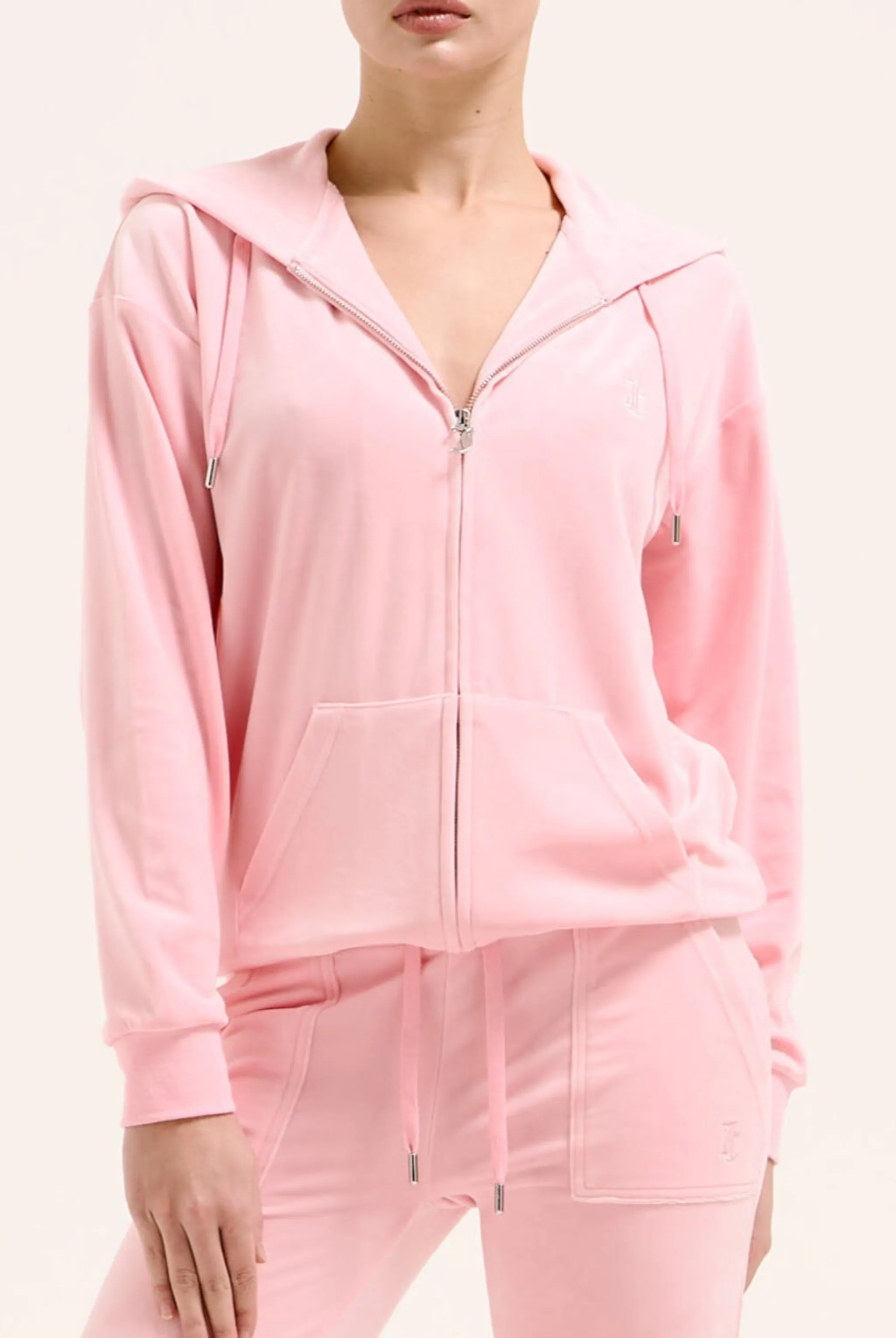 JUICY PINK CLASSIC VELOUR OVERSIZED HOODIE