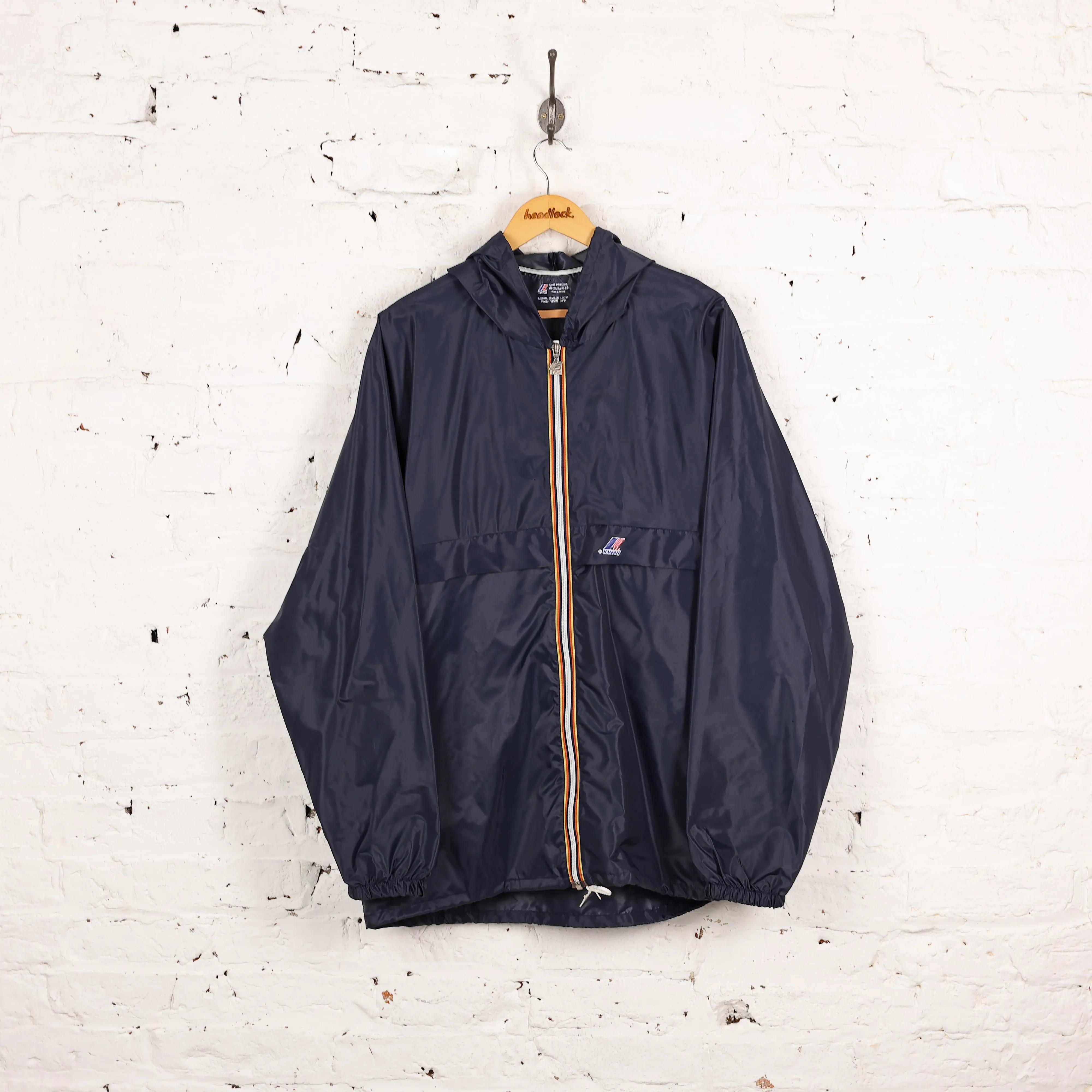 K Way Rain Jacket Cagoule - Blue - XL