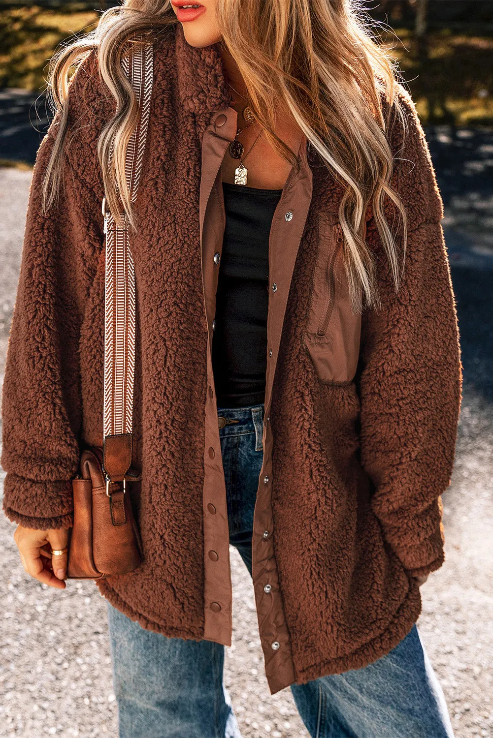 KaleaBoutique Faux Shearling Teddy Bear Jacket