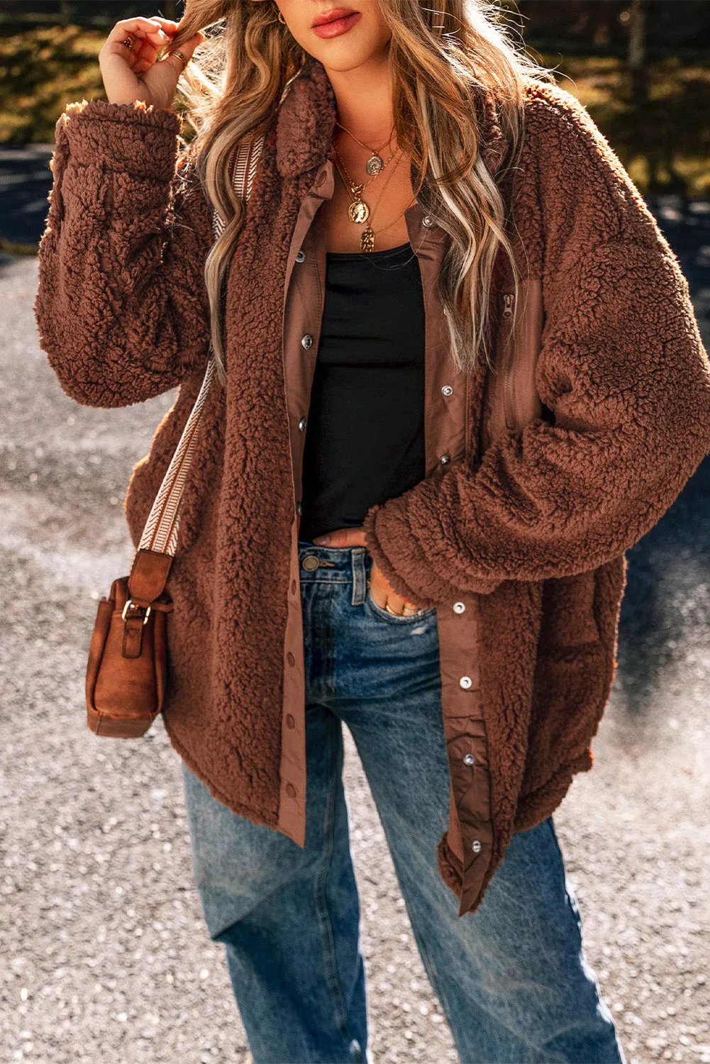KaleaBoutique Faux Shearling Teddy Bear Jacket