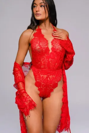 Kamora Bodysuit Set - Red