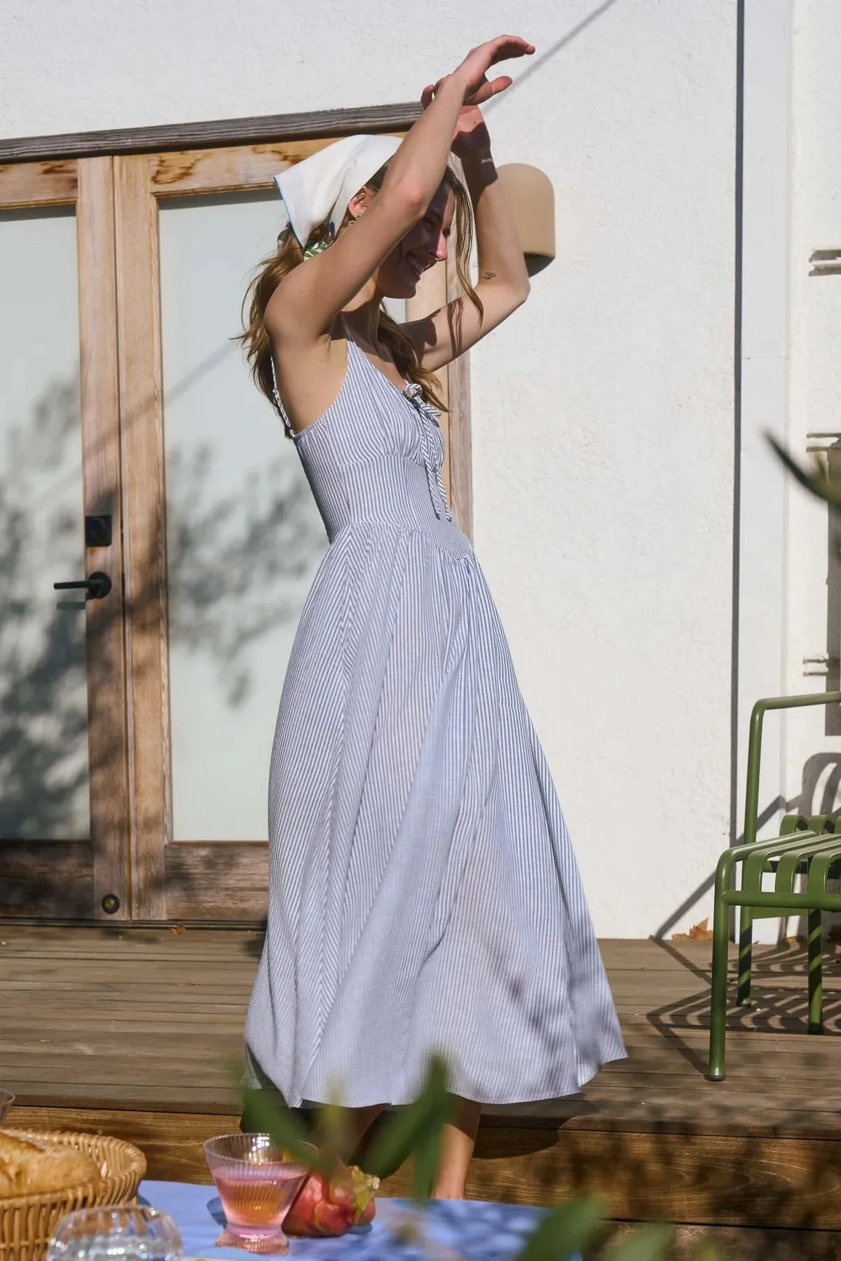 Kenzie Corset Detail Midi Dress