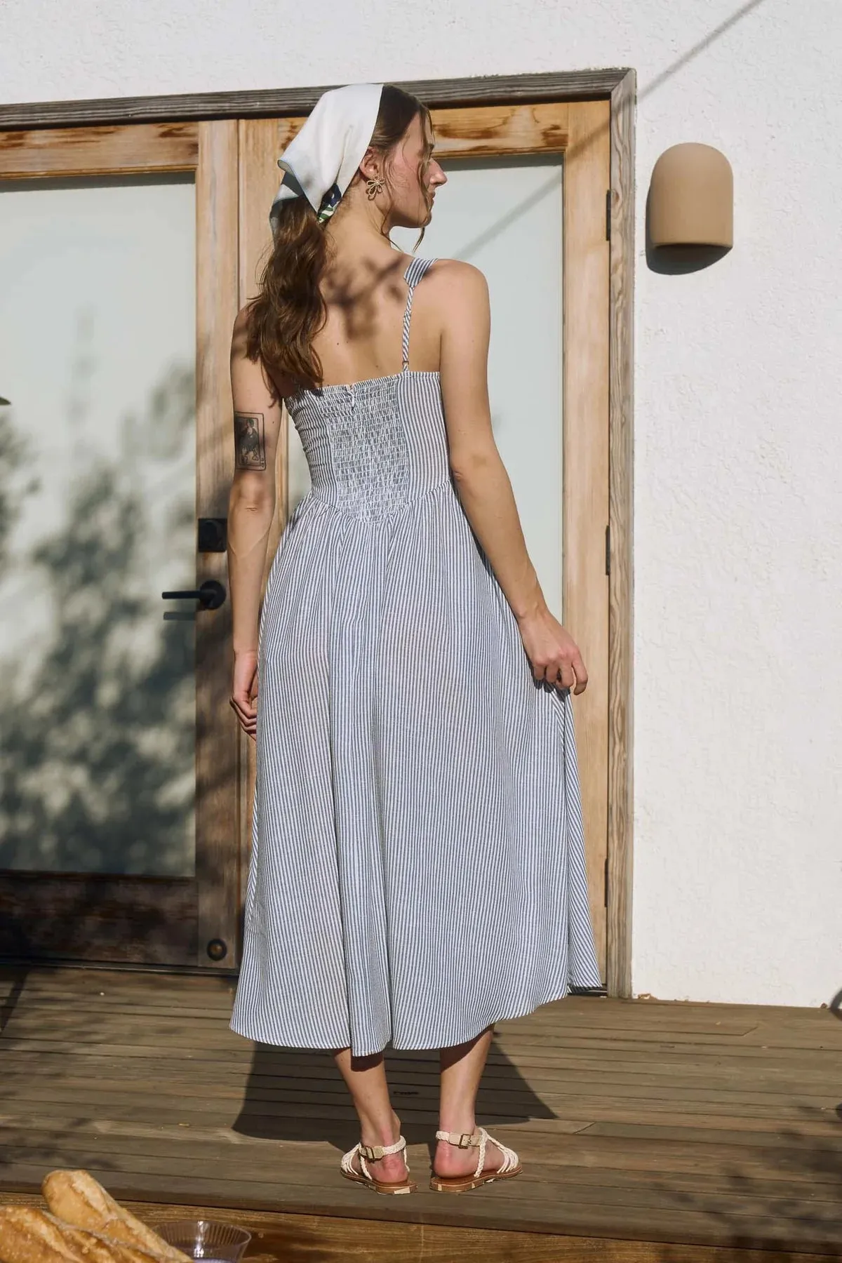 Kenzie Corset Detail Midi Dress