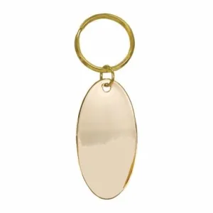 Keychain - Brass Oval