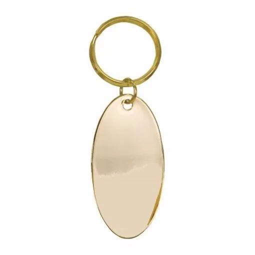 Keychain - Brass Oval