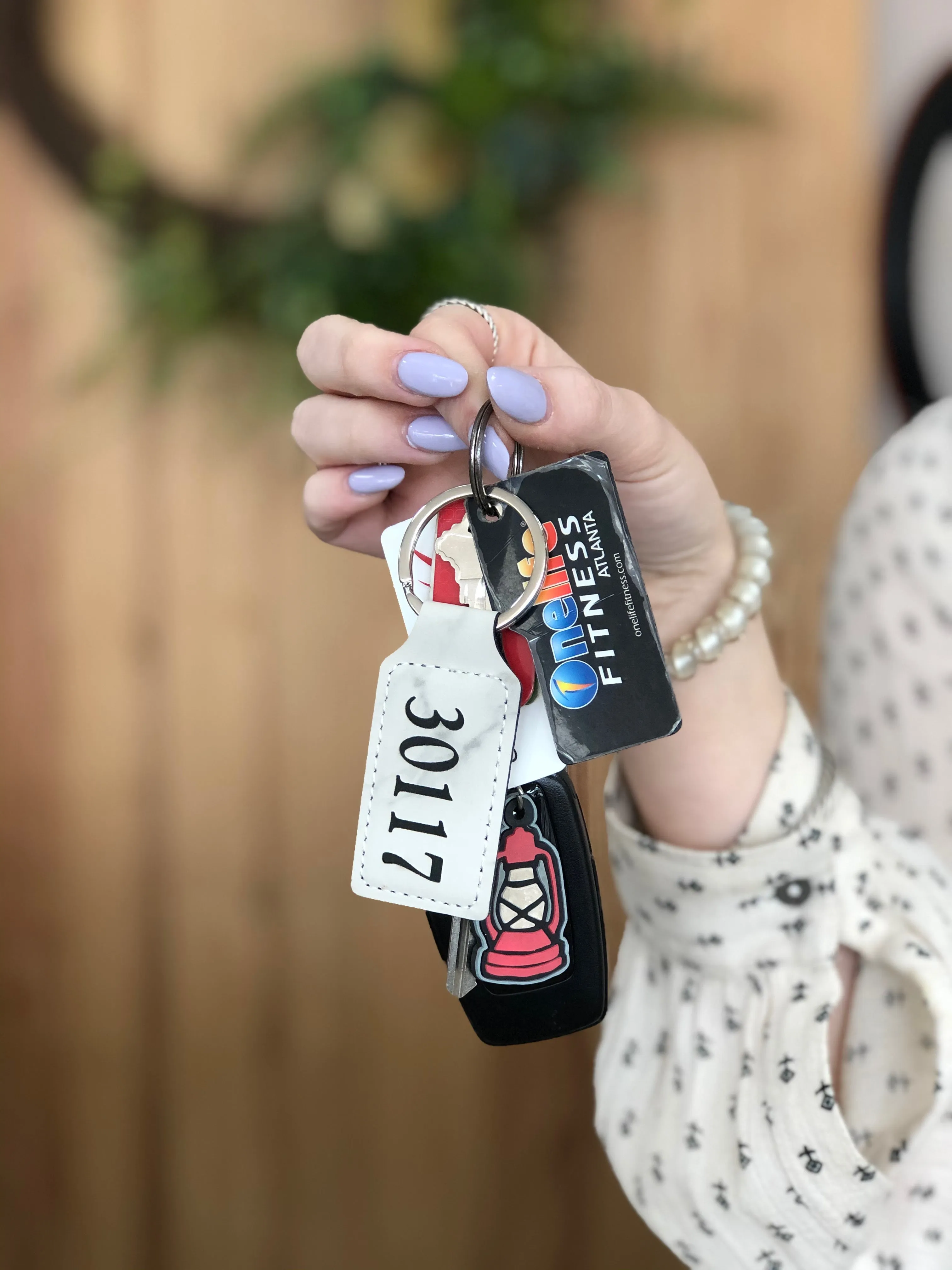 Keychain - Rectangle Leatherette