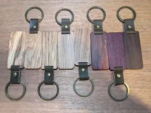 Keychains with leather strap