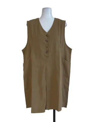 Khaki Sleeveless Romper