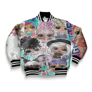 Kids blue Doll Bomber