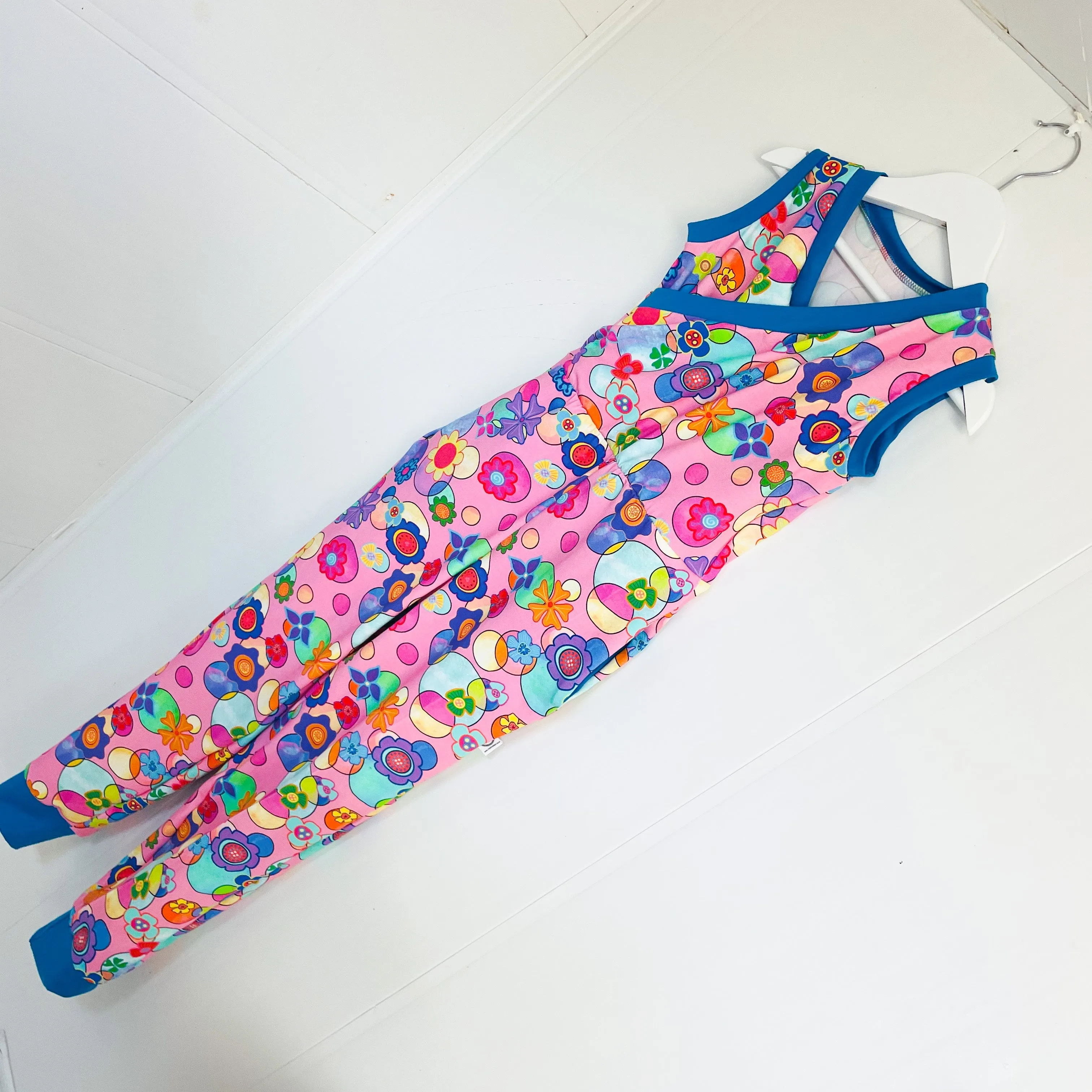 Kids Short Sleeve Cross Front Jumpsuit
