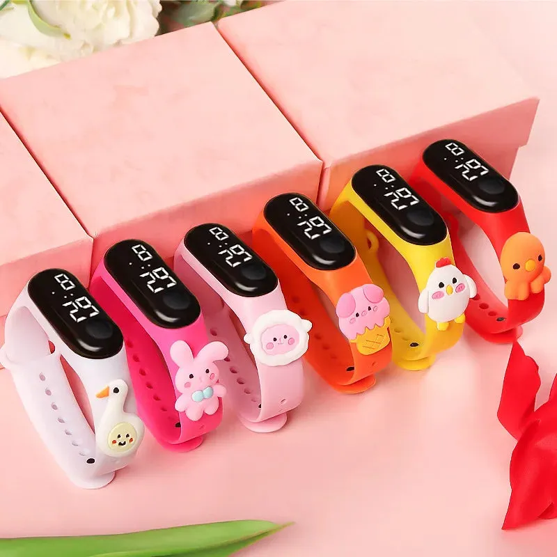 Kids Watch Watch Reloj Smart Watch LED Children Watches Bracelet Cartoon Digital Ladies Watch for Girls Waterproof Clock Gift