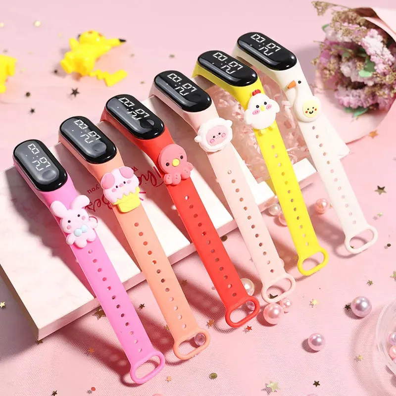 Kids Watch Watch Reloj Smart Watch LED Children Watches Bracelet Cartoon Digital Ladies Watch for Girls Waterproof Clock Gift