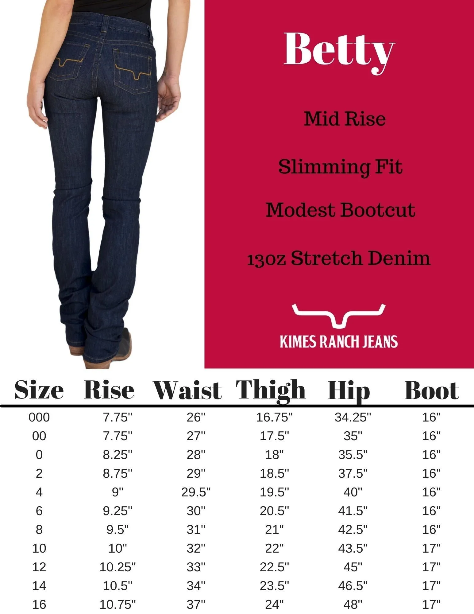 Kimes Ranch Betty Mid-rise Bootcut Jeans