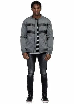 Konus Men's Bomber Jacket in Charcoal