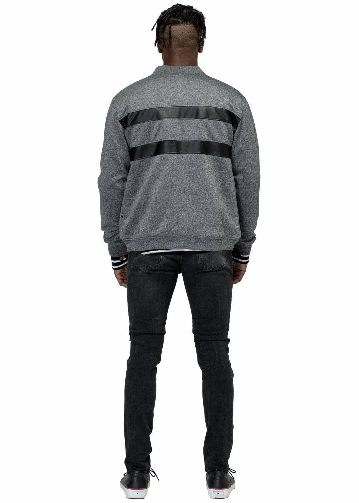 Konus Men's Bomber Jacket in Charcoal