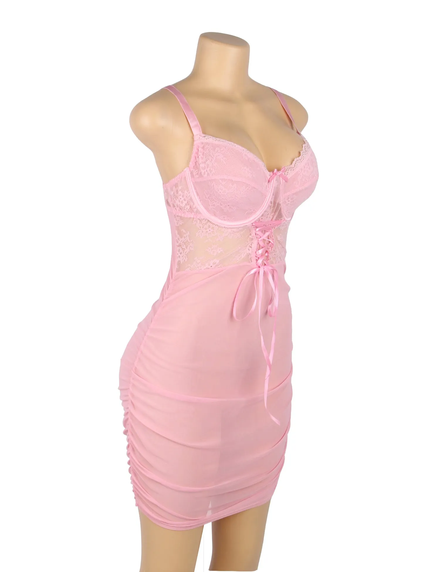 Lace Mesh Sexy Push Up Suspenders Nightdress Egypt
