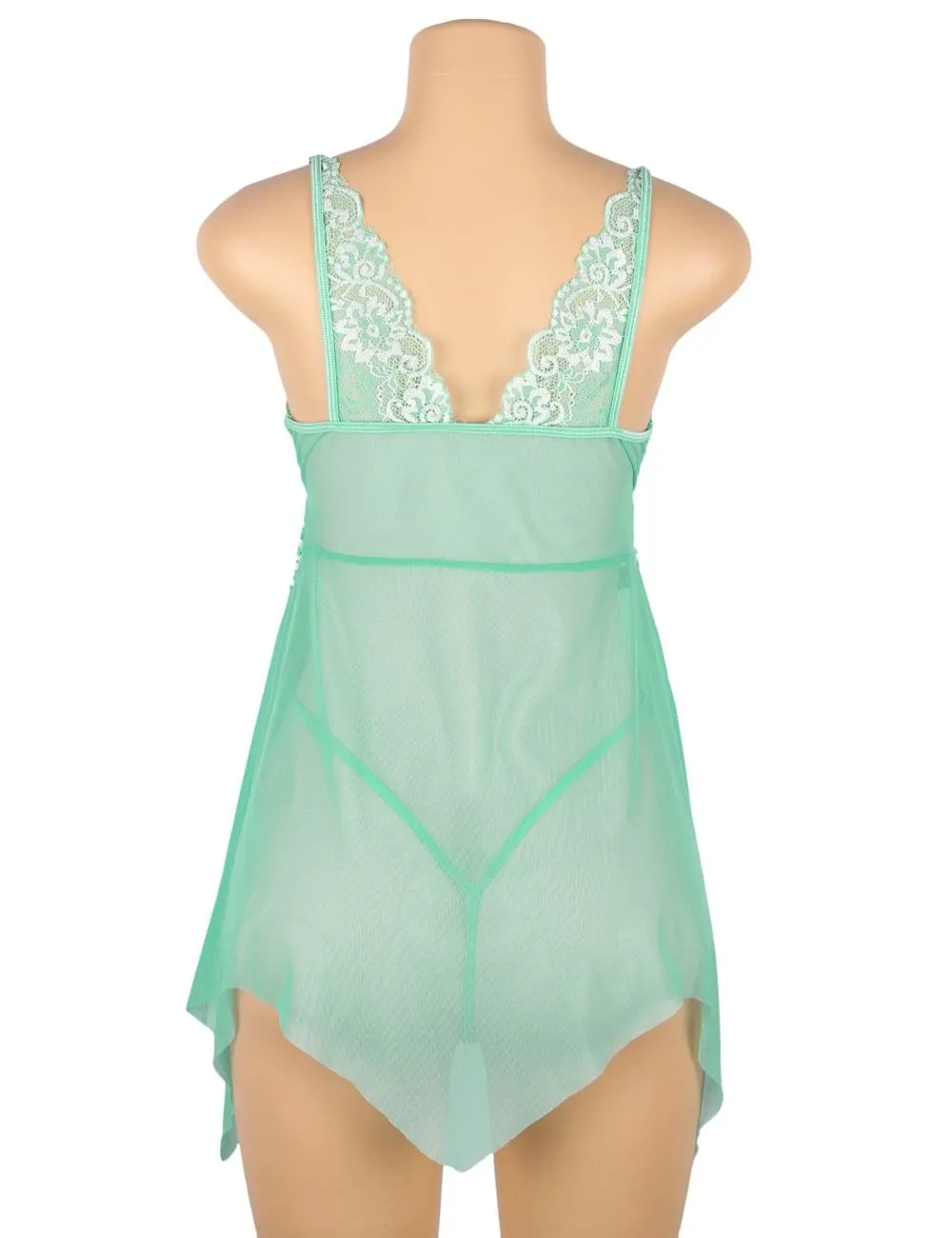Lace Stitching Irregular Skirt Perspective Babydoll Egypt