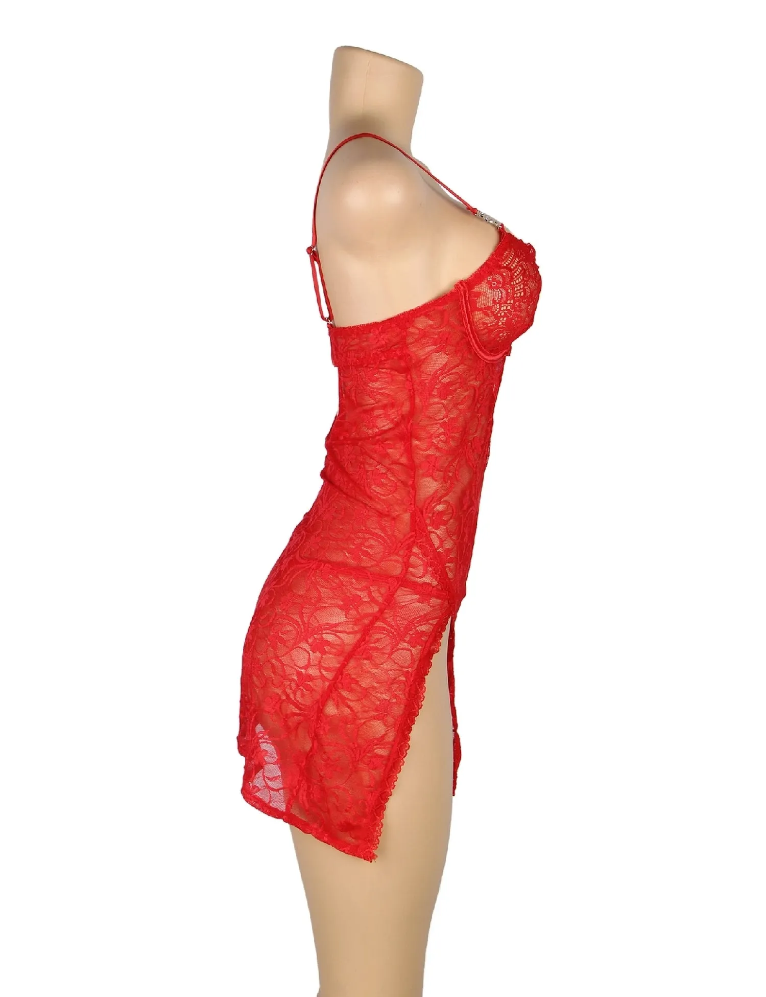 Lace With Underwire Adjustable Straps Babydoll Lingerie Egypt