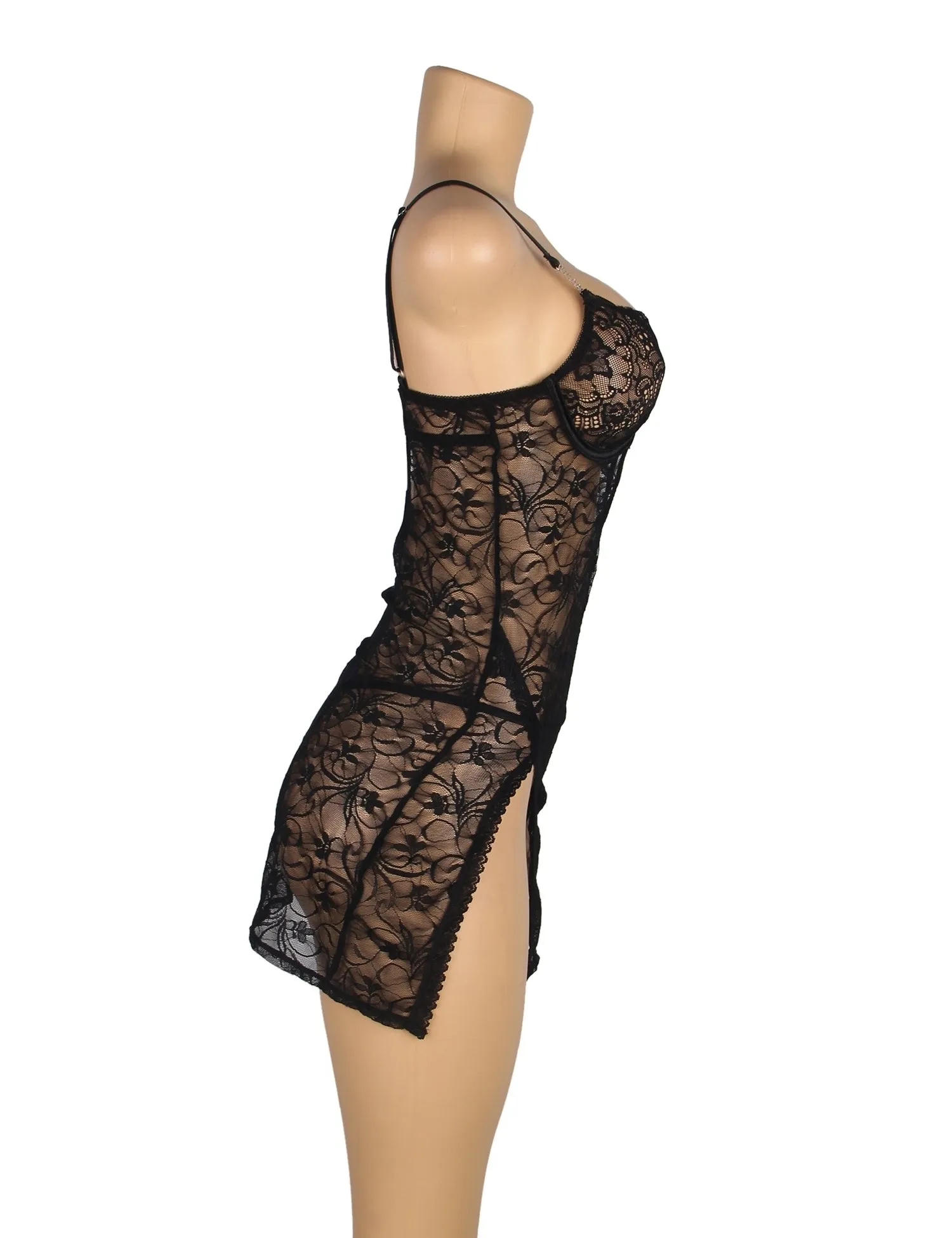 Lace With Underwire Adjustable Straps Babydoll Lingerie Egypt