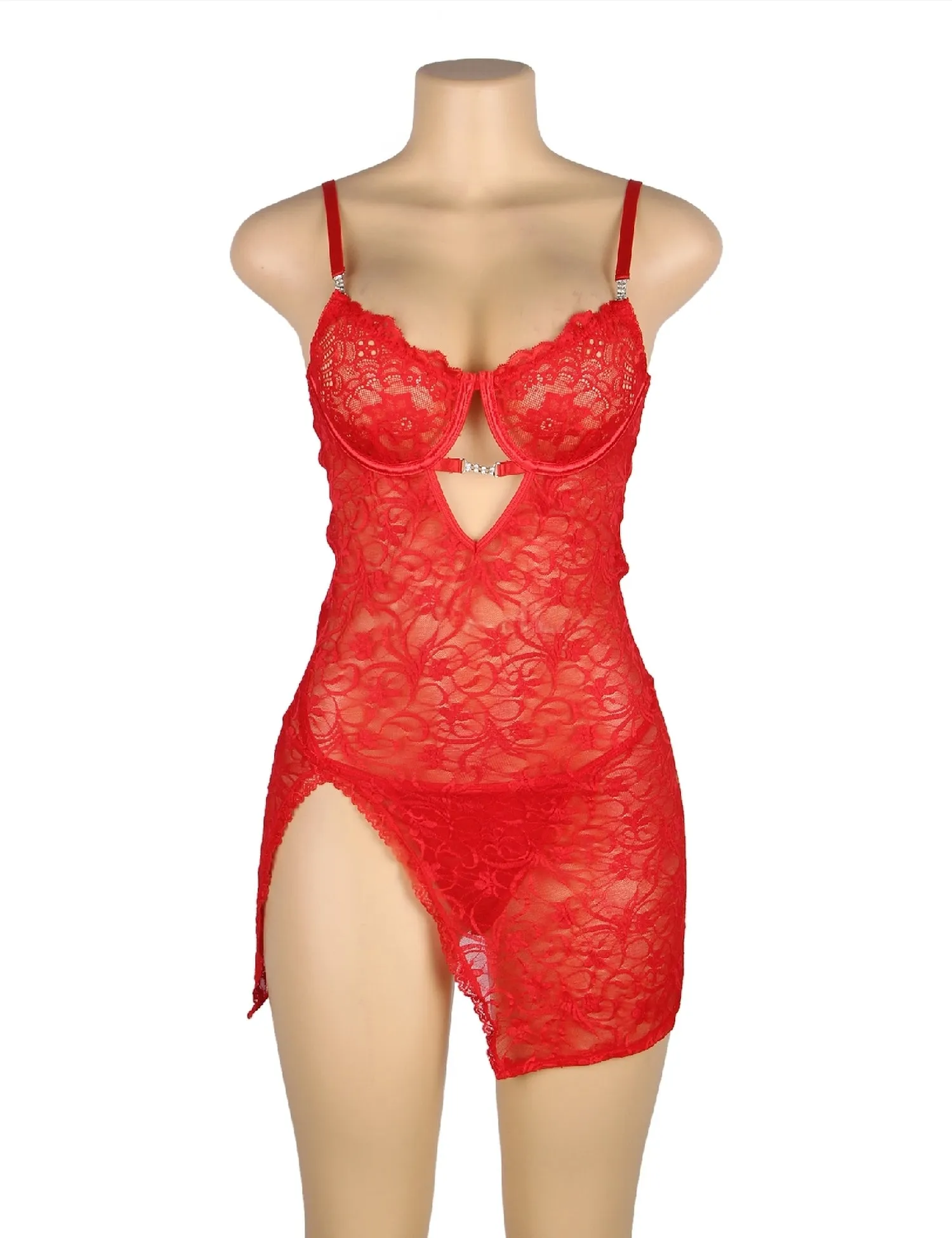 Lace With Underwire Adjustable Straps Babydoll Lingerie Egypt