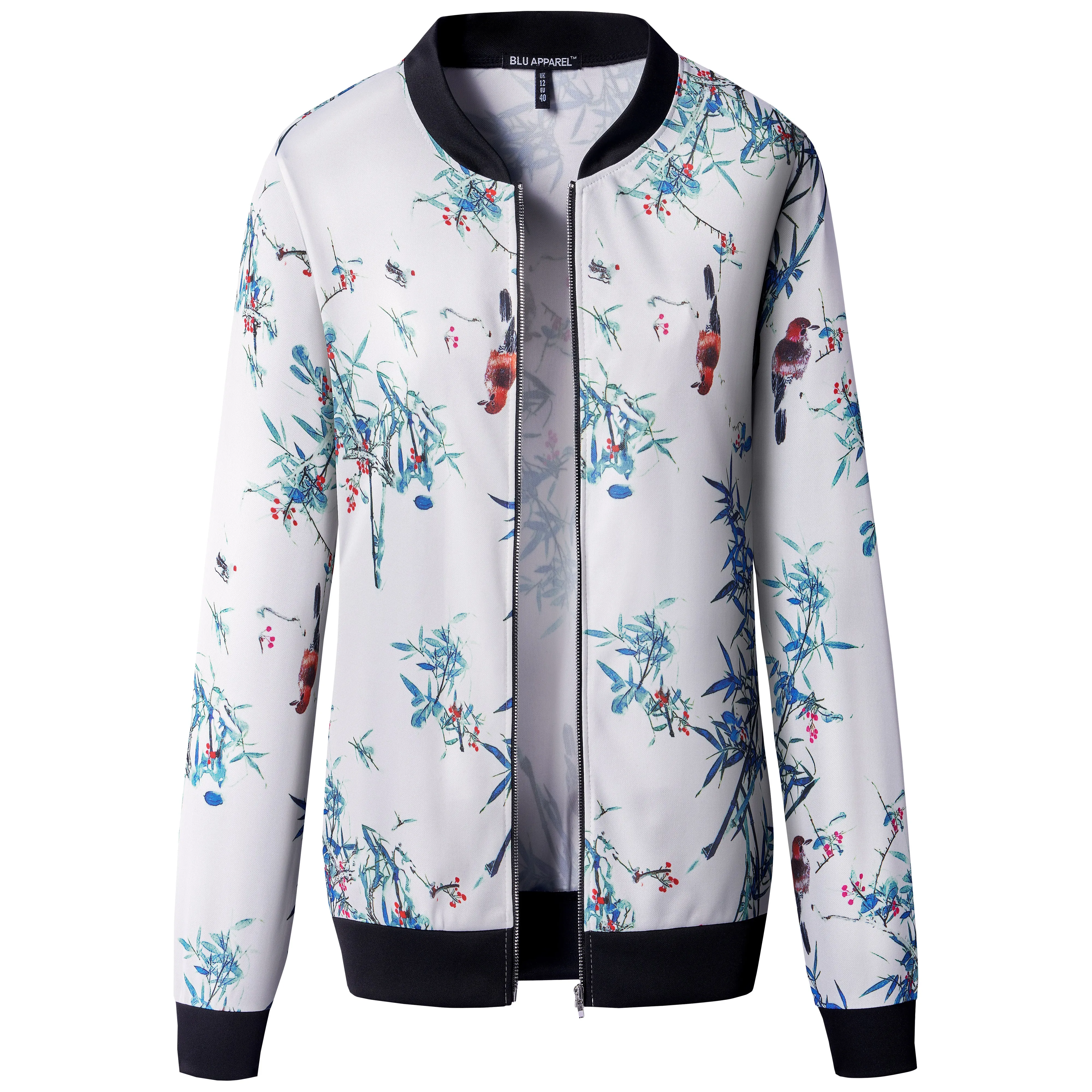 Ladies Floral Bomber Jacket