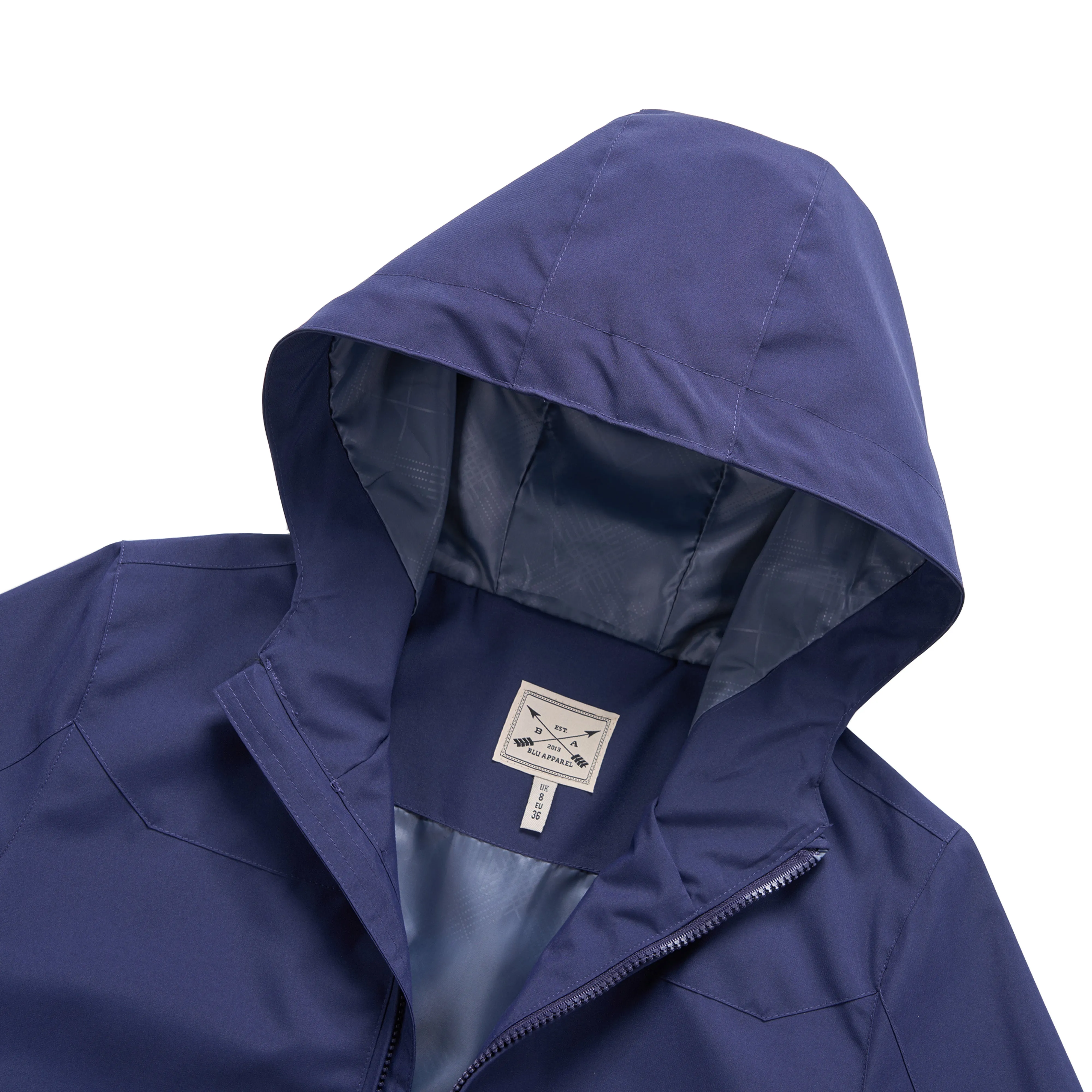 Ladies Waterproof Rain Jacket - Navy