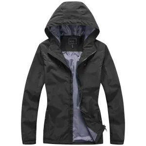 Ladies Waterproof Rain Jacket - Navy