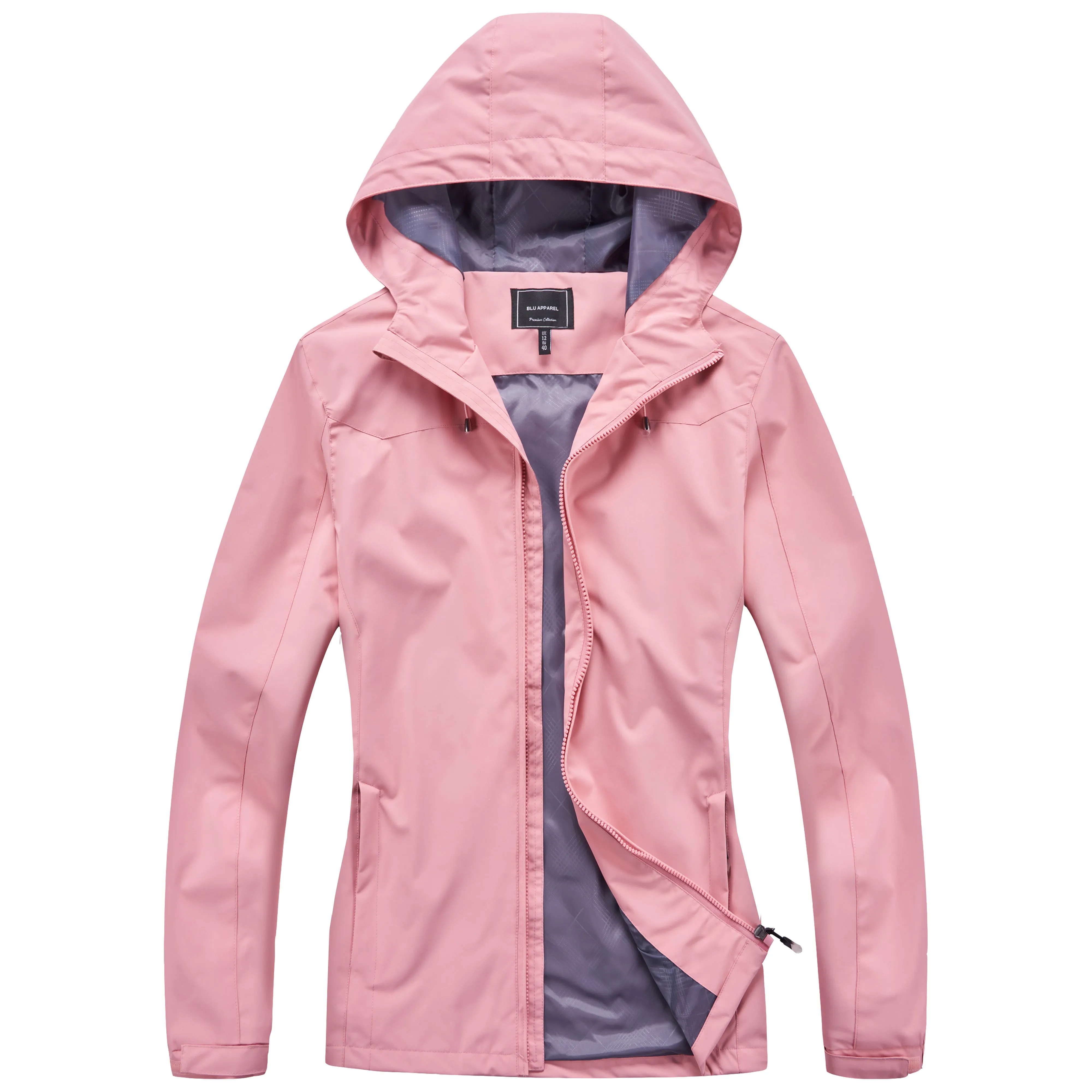 Ladies Waterproof Rain Jacket - Navy