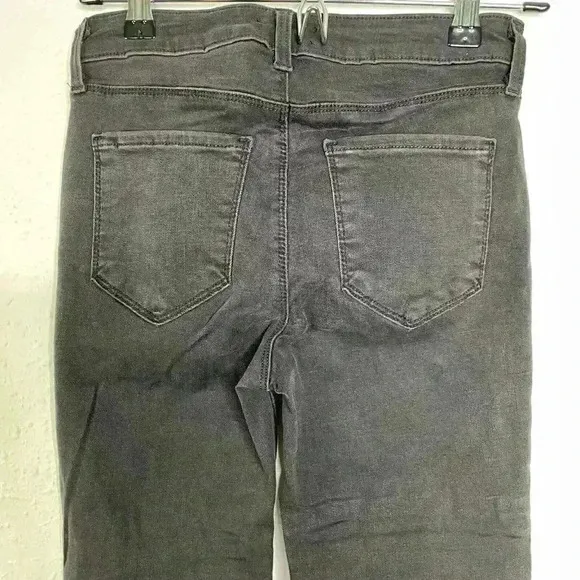L'AGENCE High Rise Margot Skinny Jeans Size 24 Black Dark Graphite