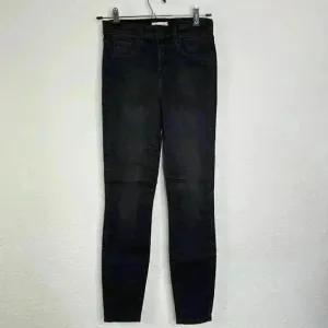L'AGENCE High Rise Margot Skinny Jeans Size 24 Black Dark Graphite