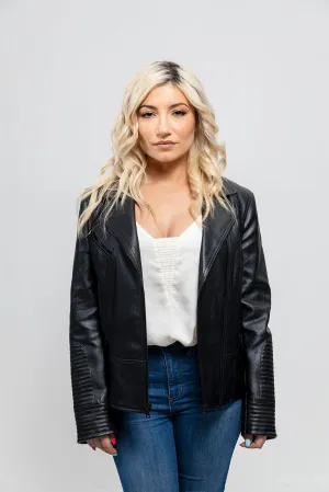 Lauren - Women's Vegan Faux Leather Jacket
