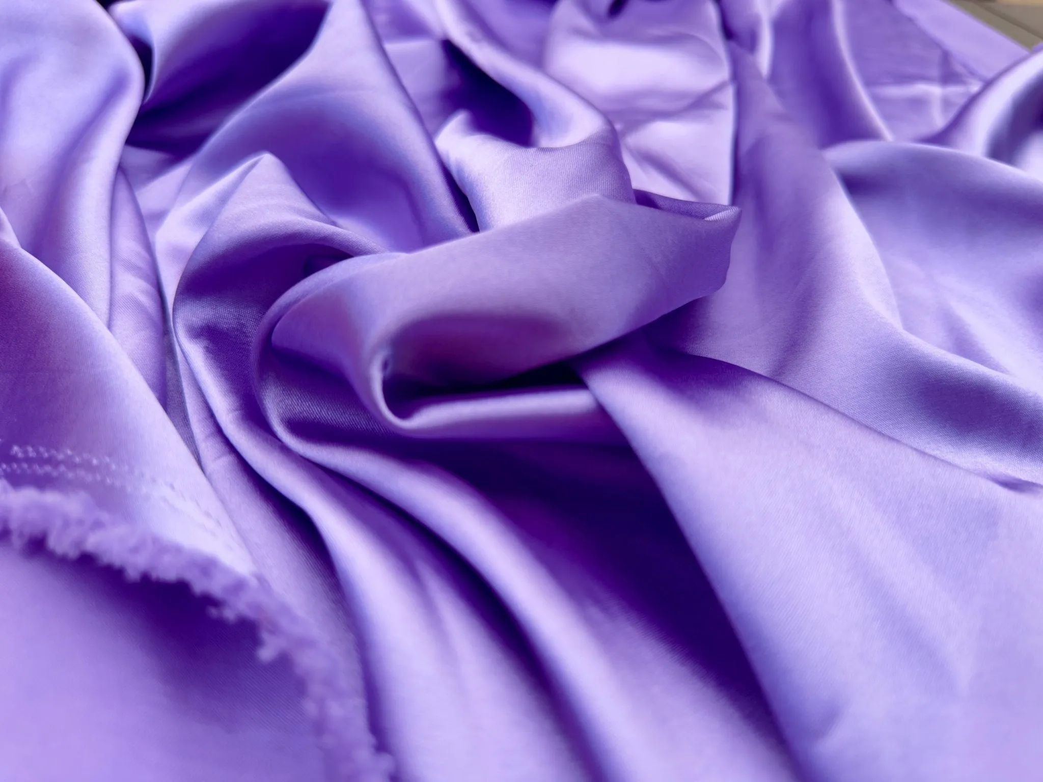 Lavender Silky Charmeuse Satin