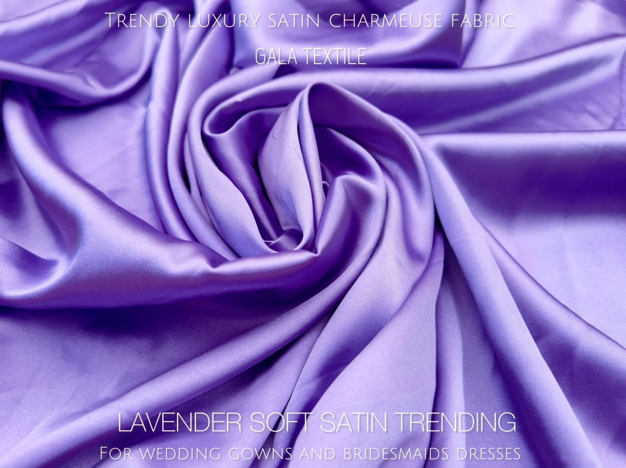 Lavender Silky Charmeuse Satin