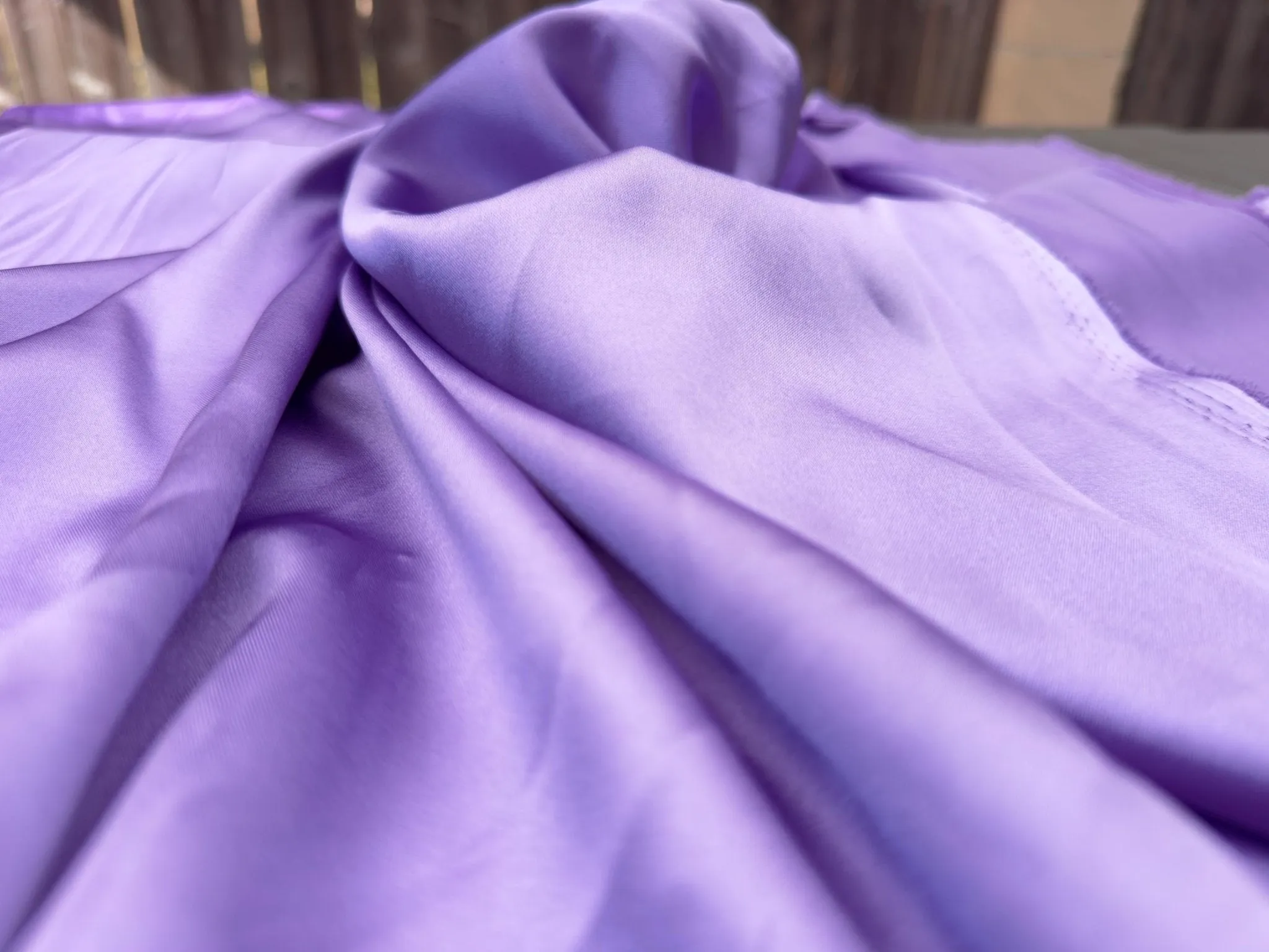 Lavender Silky Charmeuse Satin
