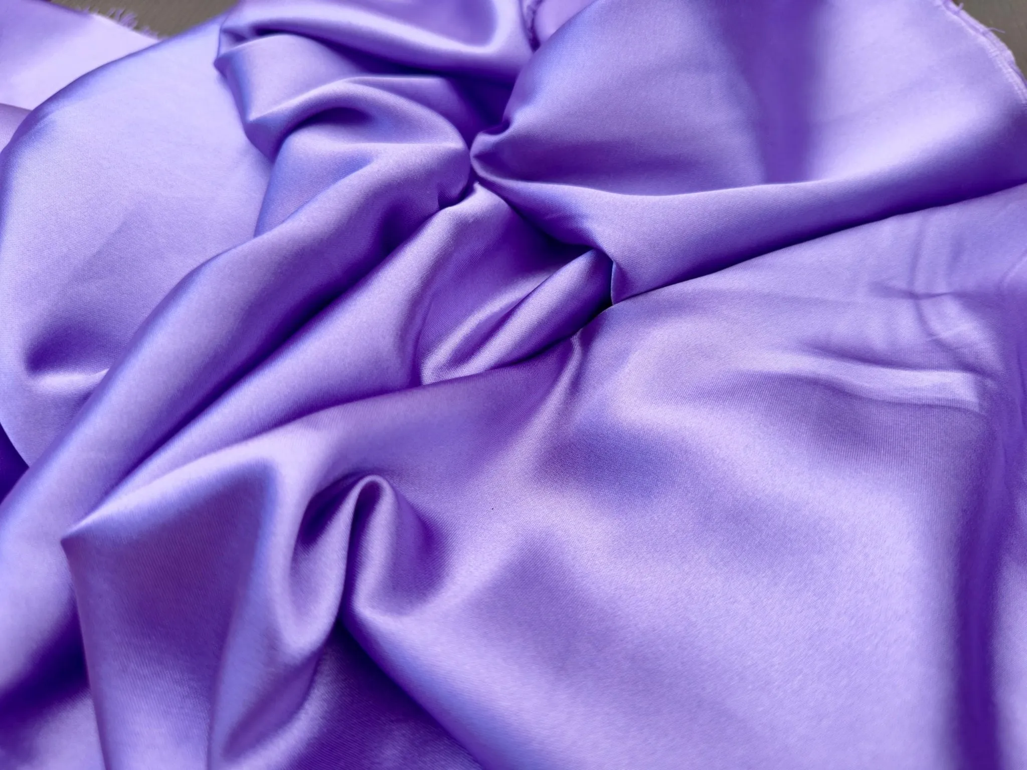 Lavender Silky Charmeuse Satin