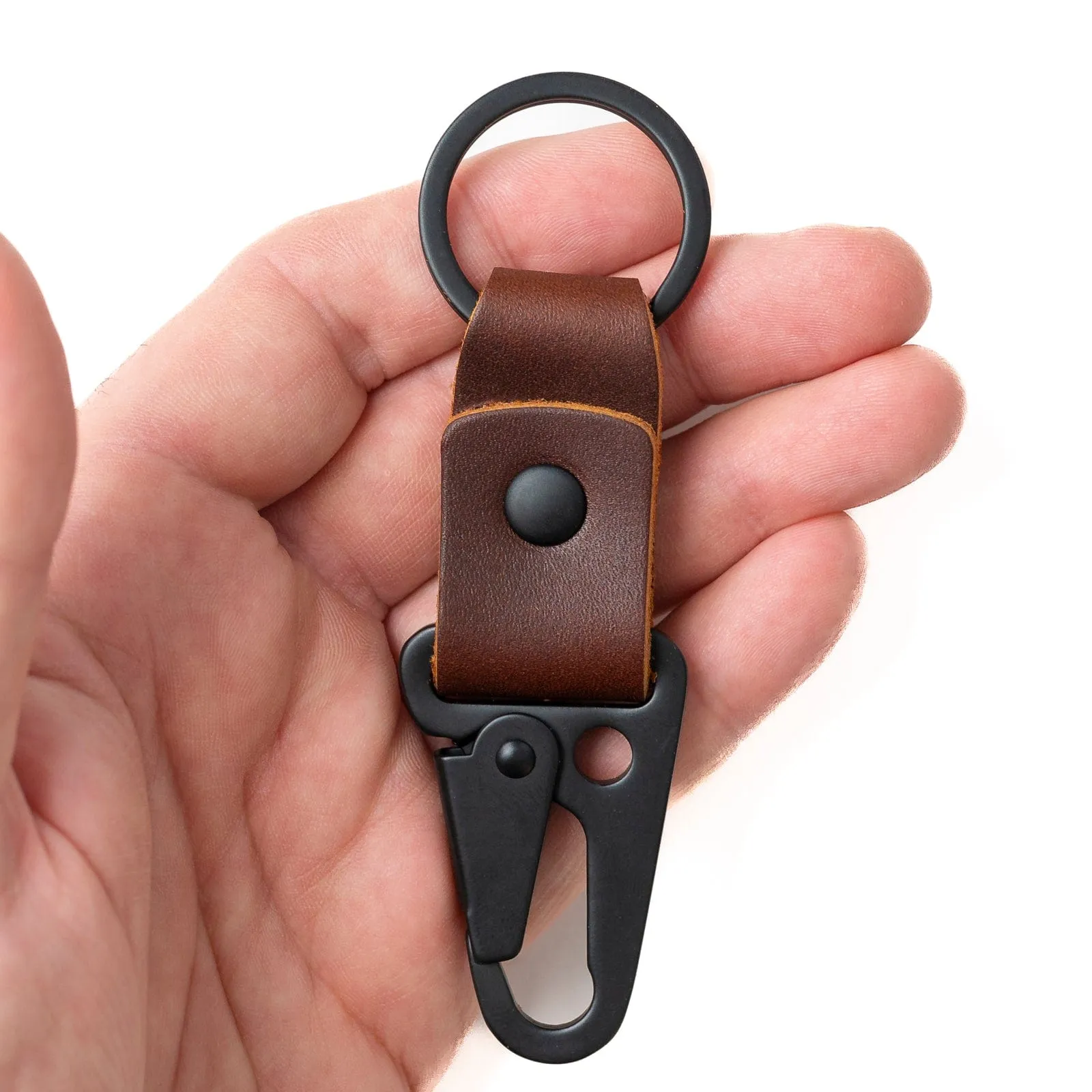 Leather Clip Keychain