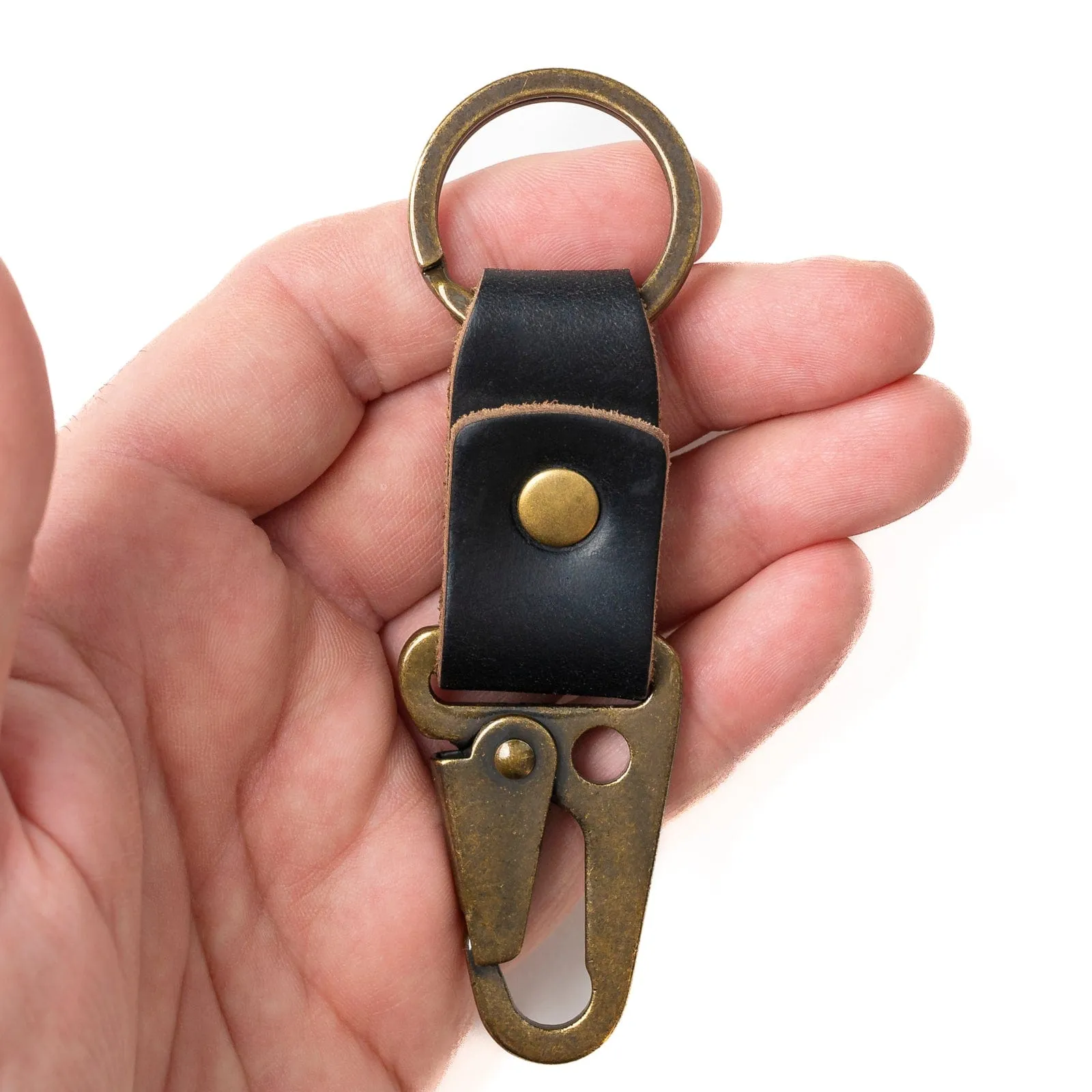 Leather Clip Keychain